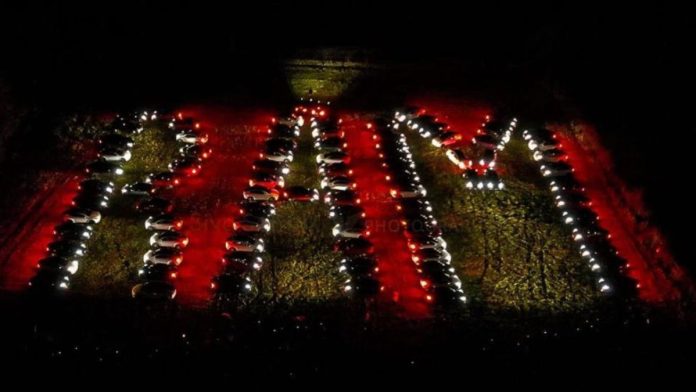 Indians in Houston organise Tesla Light Show ahead of Ram Mandir inauguration