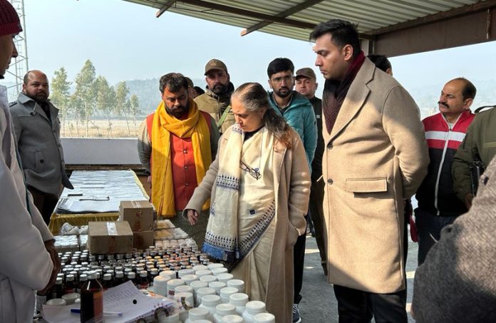 Commissioner Secretary SWD Sheetal Nanda during visit to mega public darbar on Tuesday.