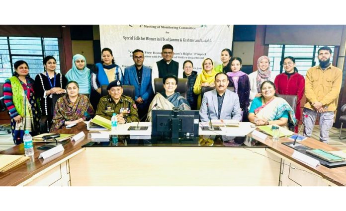 Dignitaries posing for a group photograph during 4th monitoring committee meet on Saturday.