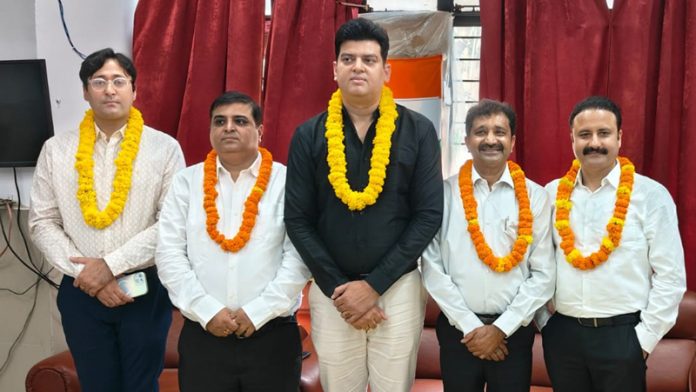 The newly elected team of Tax Bar Association Jammu.