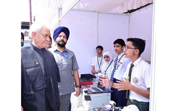 LG Manoj Sinha at NIT Srinagar on Saturday.