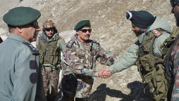 GOC Bhalla Visits Forward Areas Of Ladakh