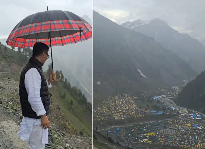 Rijiju Visits Baltal To Take Stock Of Arrangements For Amarnath Pilgrims