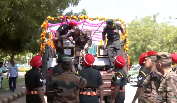 Mortal Remains Of Two Soldiers Martyred In Doda Encounter Brought To Jaipur