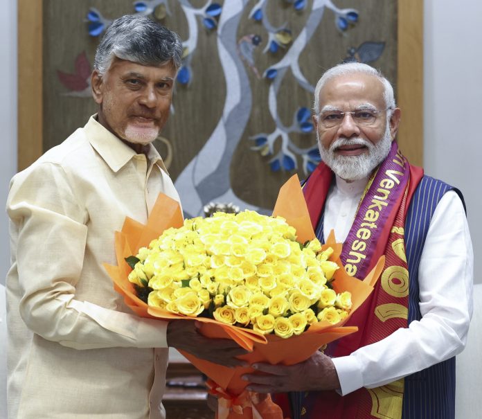 Chandrababu Naidu meets PM Modi, seeks Central govt's support for Andhra Pradesh