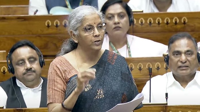 Finance Minister Sitharaman Tables Economic Survey 2023-24 In Lok Sabha