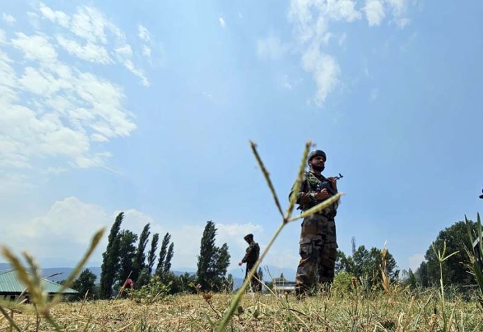 Combing operation outside Macchil sector of Kupwara. -Excelsior/Aabid Nabi