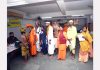 Sadhus at a registration camp at Jammu on Monday. -Excelsior/Rakesh