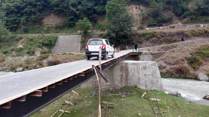 Existing motorable bridge over Sind River in Kangan area in dilapidated condition. -Excelsior/Firdous