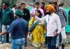 DG Rural Sanitation, Anoo Malhotra reviewing sanitation arrangements at Baltal base camp on Friday.