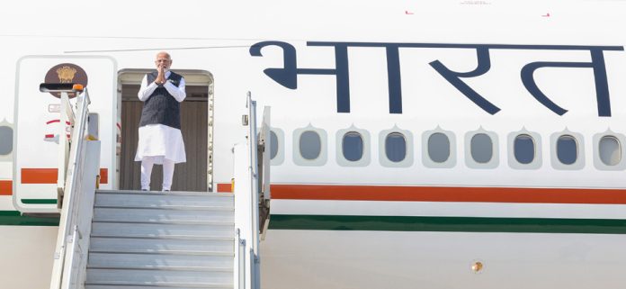 NEW DELHI, AUG 21 :- Prime Minister Narendra Modi departs for Poland and Ukraine from New Delhi, on Wednesday. UNI 