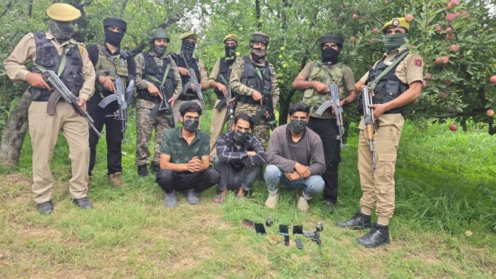 3 Terrorist Associates Arrested In Jammu And Kashmir's Anantnag