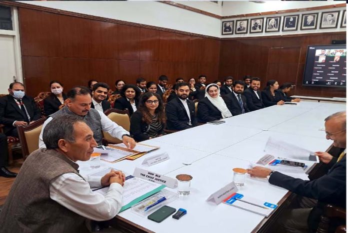 Justice Tashi Rabstan chairing an interactive session on Thursday.