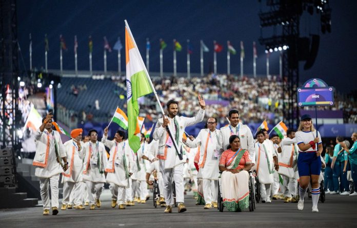 Indian Contingent Led Out By Sumit, Bhagyashri At Paralympic Opening Ceremony