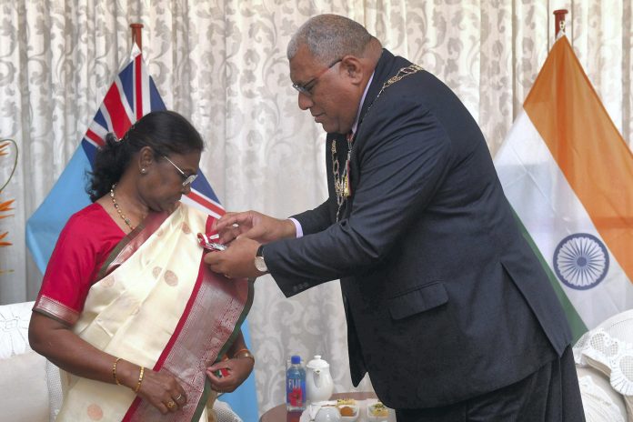 President Droupadi Murmu Receives Fiji's Highest Civilian Award