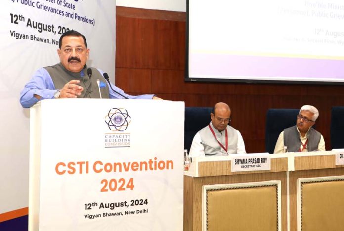 Union Minister Dr Jitendra Singh speaking after launching 'Amrit Vigyan Kosh' Portal during the 