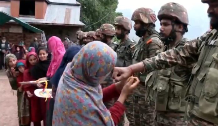 Women Tie Rakhi To Army Personnel Serving On LoC, Celebrate Raksha Bandhan In Uri