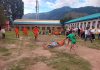 Players in action during a Zonal level match at Bhaderwah.