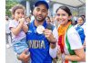 Indian Hockey Captain Manpreet Singh on arrival at Indira Gandhi International Airport, in New Delhi on Saturday. UNI