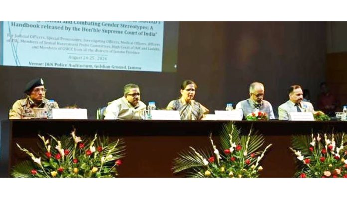 Judges and other dignitaries during a two-day sensitisation program organized by J&K Judicial Academy.