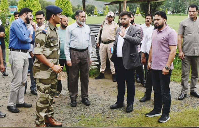 DEO Rajouri inspecting preparations for Assembly elections on Wednesday.