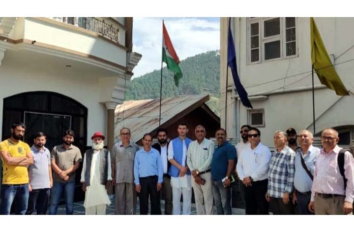 Senior BSP leaders along with J&K president Darshan Rana at Chenab Valley.