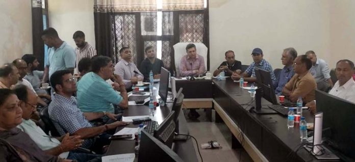 R&RC Dr Arvind Karwani chairing a meeting on Thursday.