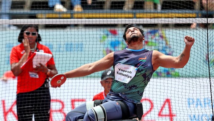 Kathuniya Bags Second Consecutive Paralympic Silver In Men's Discus Throw F-56 Event