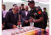 LG Brigadier (Dr) BD Mishra attending a function in Leh on Saturday.