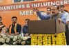 Union Minister, Dr Jitendra Singh addressing Influencers Meet organised by BJP Social Media Department at Jammu on Sunday.