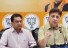 BJP spokesperson Sunil Sethi addressing media persons in Jammu on Sunday.