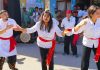 A scene from the play ‘Vote Mera Adhikar’ staged in Kishtwar on Tuesday.