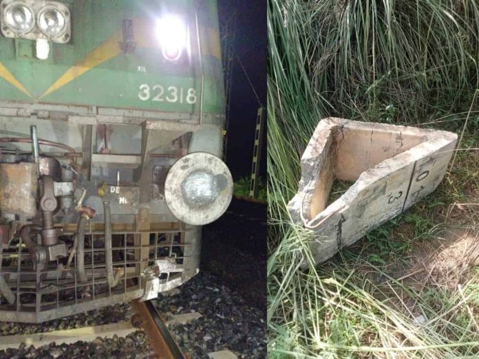 Attempt to derail goods train in Ajmer, cement blocks kept on freight corridor tracks