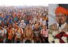 BJP president J P Nadda addressing an election rally at Barnai on Sunday. - Excelsior/Rakesh