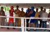 Boxers introduced before match by dignitaries at Jammu. 