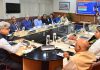 Chief Secretary, Atal Dulloo chairing a review meeting at Civil Secretariat in Srinagar on Thursday.