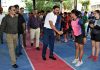 Deputy Commissioner Jammu, Sachin Vaishya interacting with Kabaddi players at Jammu.