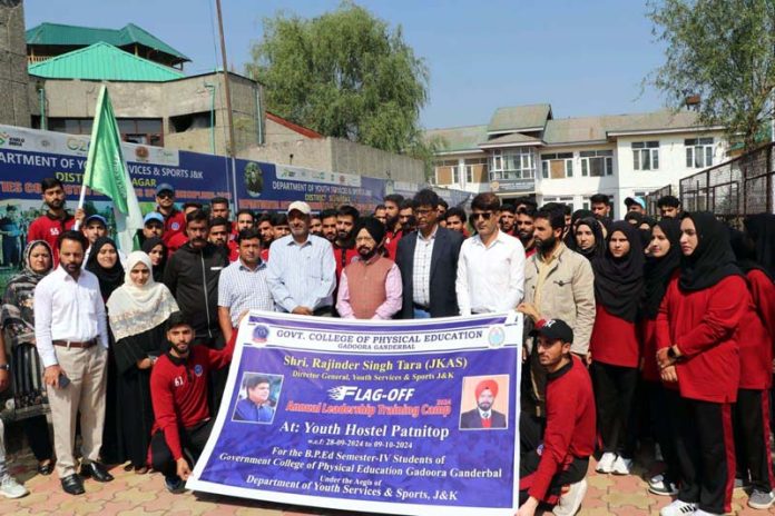 DG YSS, Rajinder Singh Tara flagging off Annual Youth Training Camp at Ganderbal.