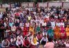 Independent candidate, Pawan Khajuria at an election meeting at Udhampur East on Thursday.