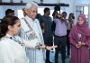 Lt Governor Manoj Sinha during visit to Chotay Taray Foundation Centre at Bemina, Srinagar.