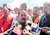 Union Minister Dr Jitendra Singh speaking to media after conclusion of Prime Minister Narendra Modi's public rally at Doda on Saturday.