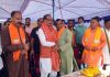 Union Minister of Agriculture and Farmers Welfare, Shivraj Singh Chouhan during election rally at Arnia on Wednesday.