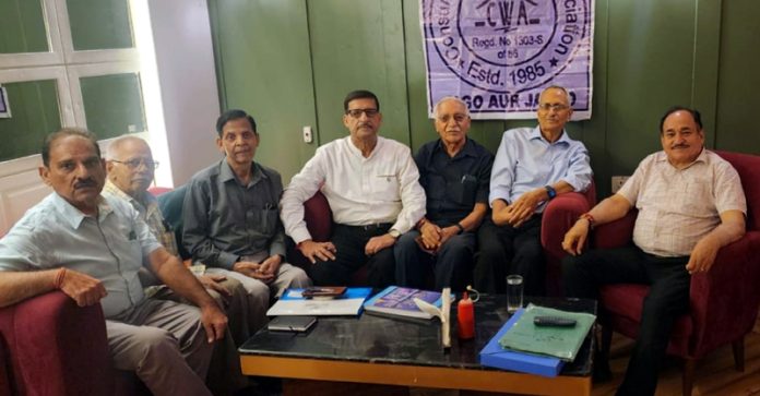 CWA members during meeting held in Jammu.