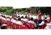 Senior BJP leader Devender Singh Rana addressing a meeting on Thursday.