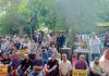 Various KP organisations holding a protest rally at Jantar Mantar, New Delhi on Saturday.