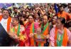 BJP leader, Priya Sethi during a public meeting in Jammu on Sunday.