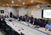 LG Ladakh, Brig (Retd) Dr BD Mishra, chairing a meeting in Leh on Monday.