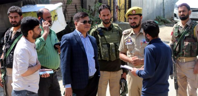 Expenditure Observer, Nelapatla Ashok Babu during tour to Shopian.